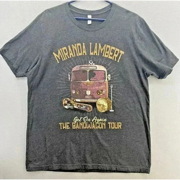 Miranda Lambert The Bandwagon Tour Get On Again T-shirt Size XL - Picture 1 of 7